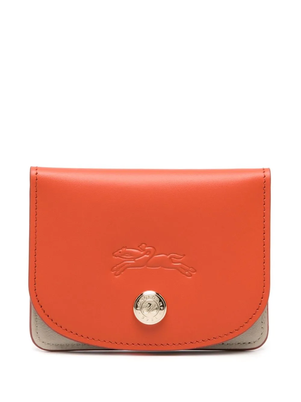 Longchamp Le Pliage Xtra leather cardholder - Orange