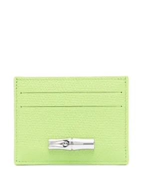 Longchamp Le Roseau cardholder - Green