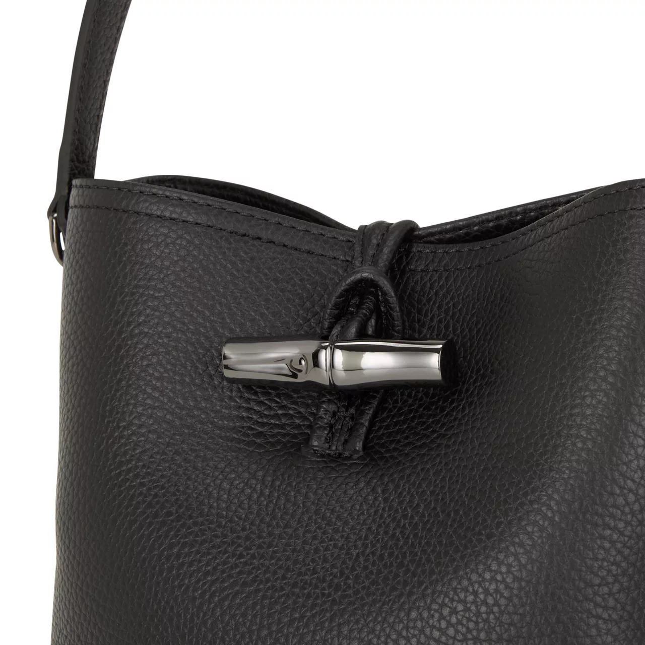 LONGCHAMP Le Roseau Essential XS Bucket Bag - Noir