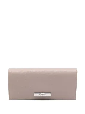 Longchamp Le Roseau Flap wallet - Neutrals