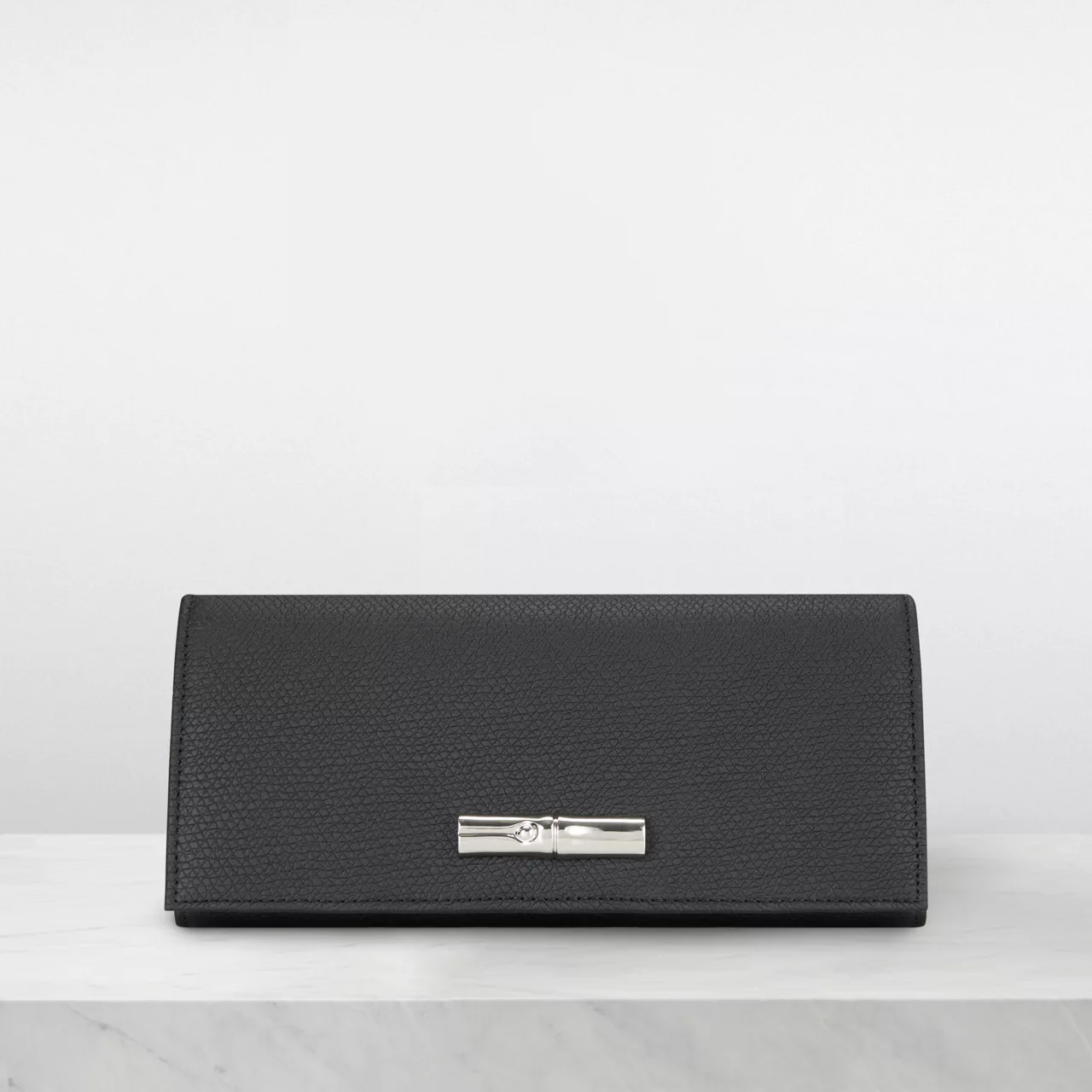 LONGCHAMP Le Roseau Flap Wallet - Noir