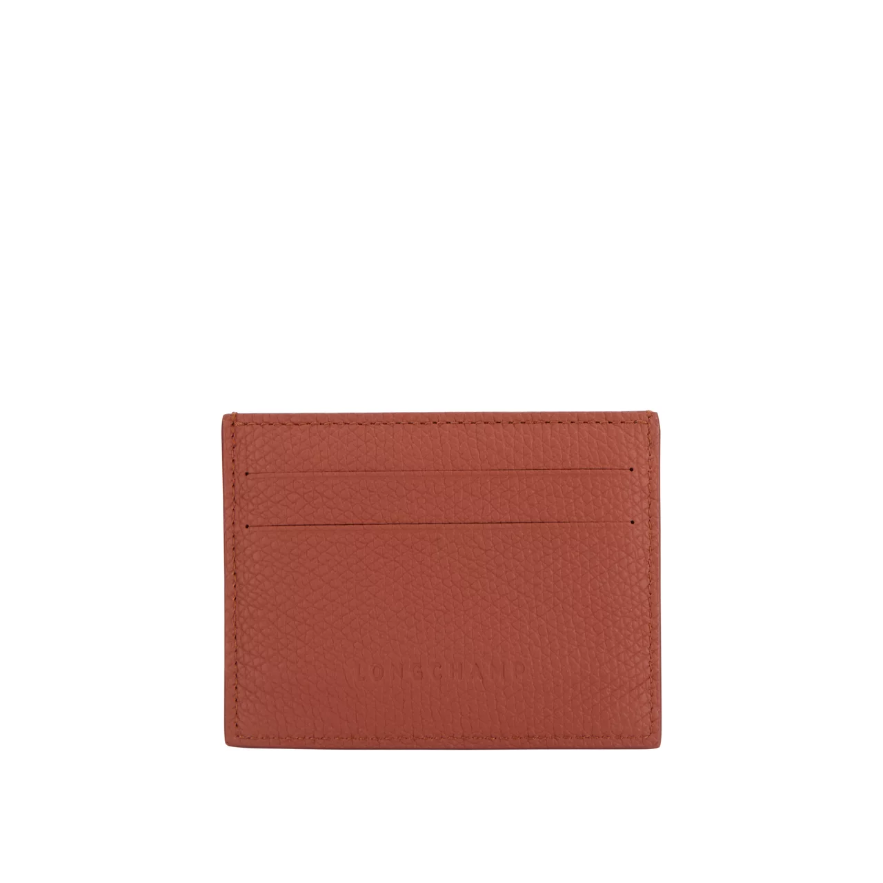 LONGCHAMP Le Roseau Logo Cardholder - Chataigne