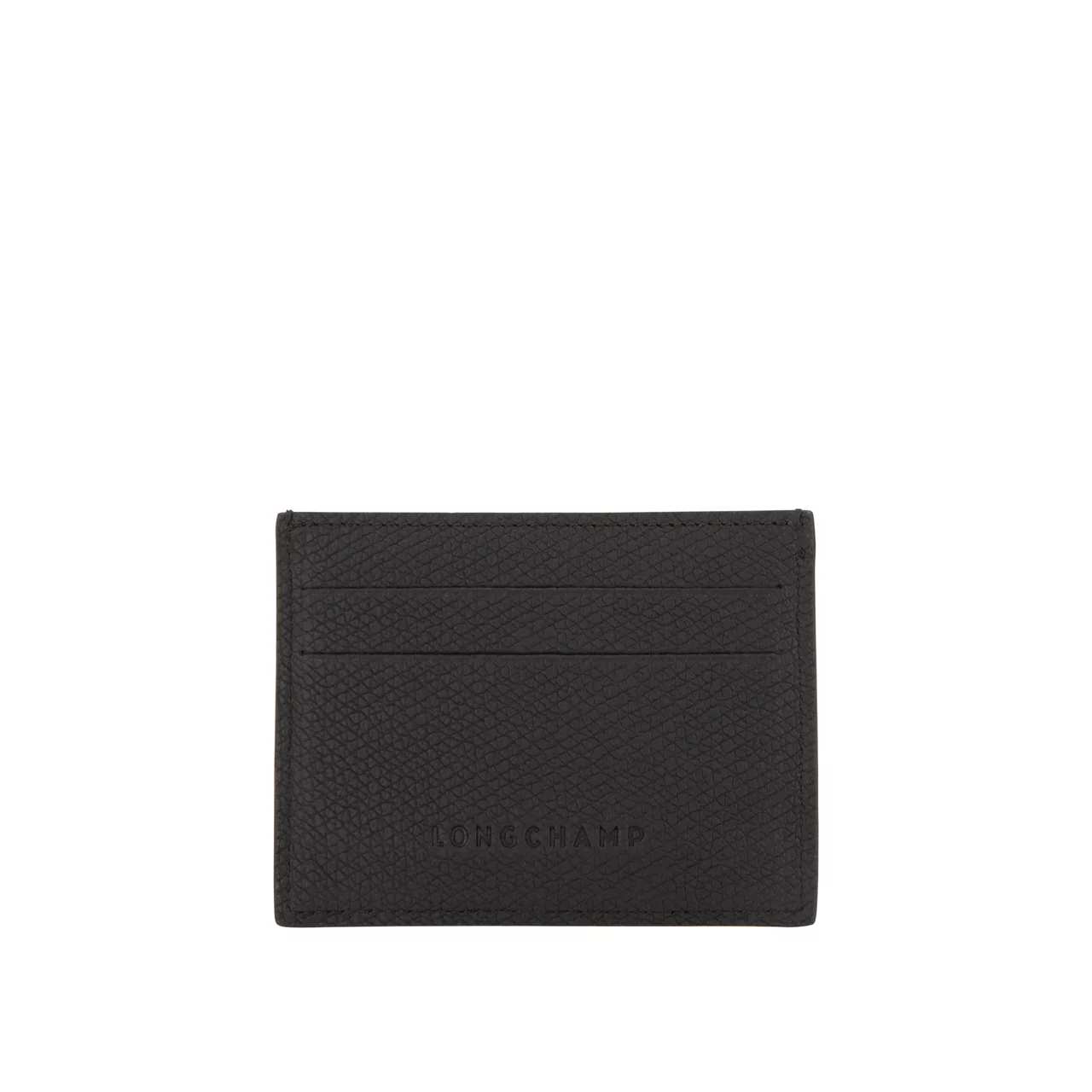 LONGCHAMP Le Roseau Logo Cardholder - Noir