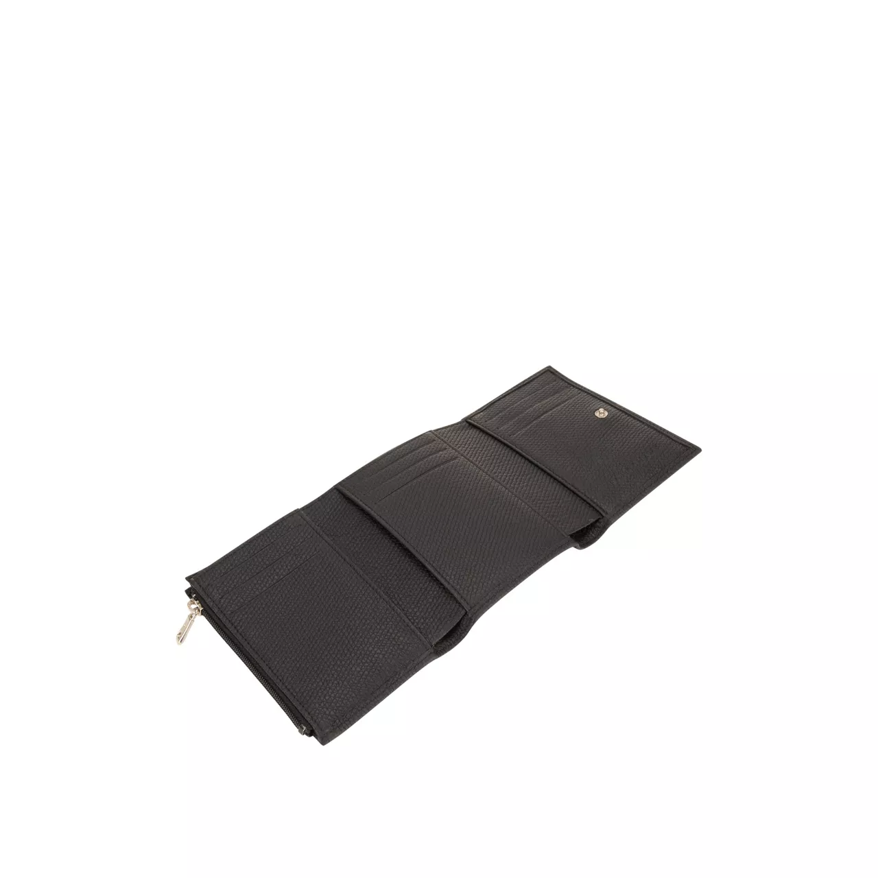 LONGCHAMP Le Roseau Tri-Fold Wallet - Noir