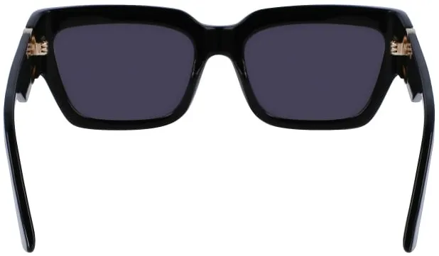 Longchamp LO735S 001 Sunglasses Women's Black Rectangle Shape 55-18-140