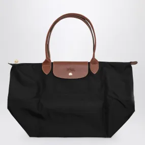 Longchamp    Longchamp Black Le Pliage Original M Bag