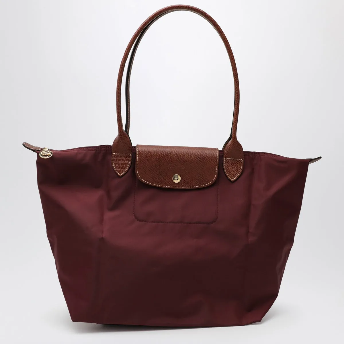 Longchamp    Longchamp Burgundy Le Pliage Original L Bag