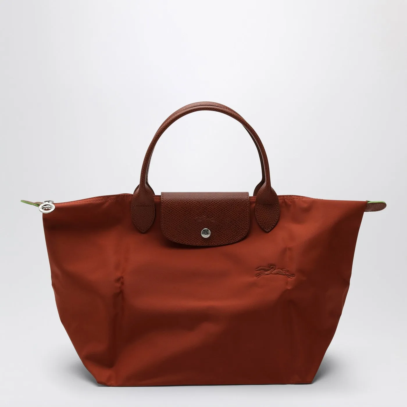 Longchamp    Longchamp Chestnut Coloured M Le Pliage Green Bag