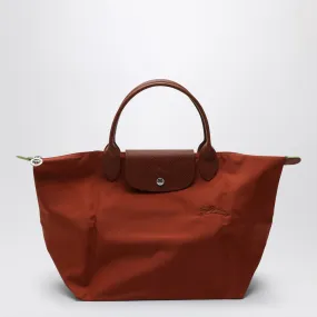 Longchamp    Longchamp Chestnut Coloured M Le Pliage Green Bag