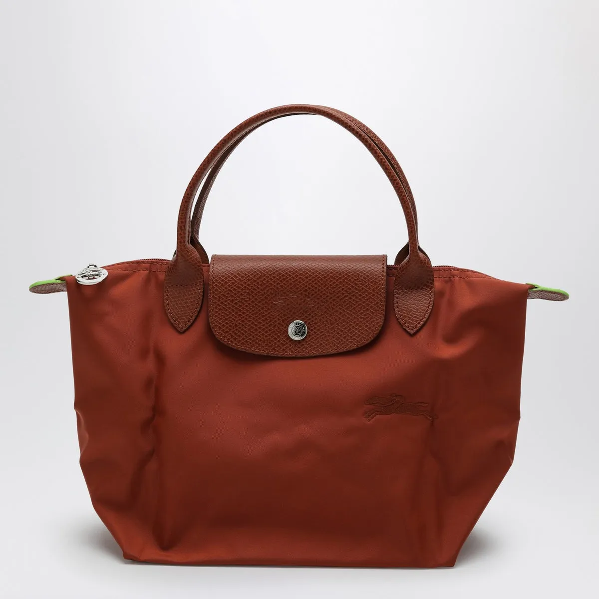 Longchamp    Longchamp Chestnut Coloured S Le Pliage Green Bag