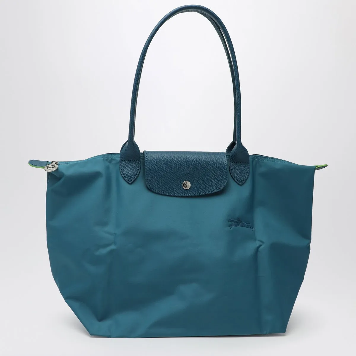 Longchamp    Longchamp Paon Coloured L Le Pliage Green Bag