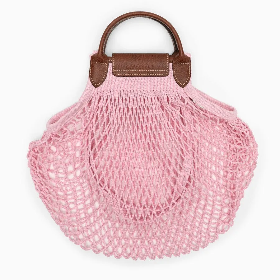 Longchamp    Longchamp Pink La Pliage Filet Large