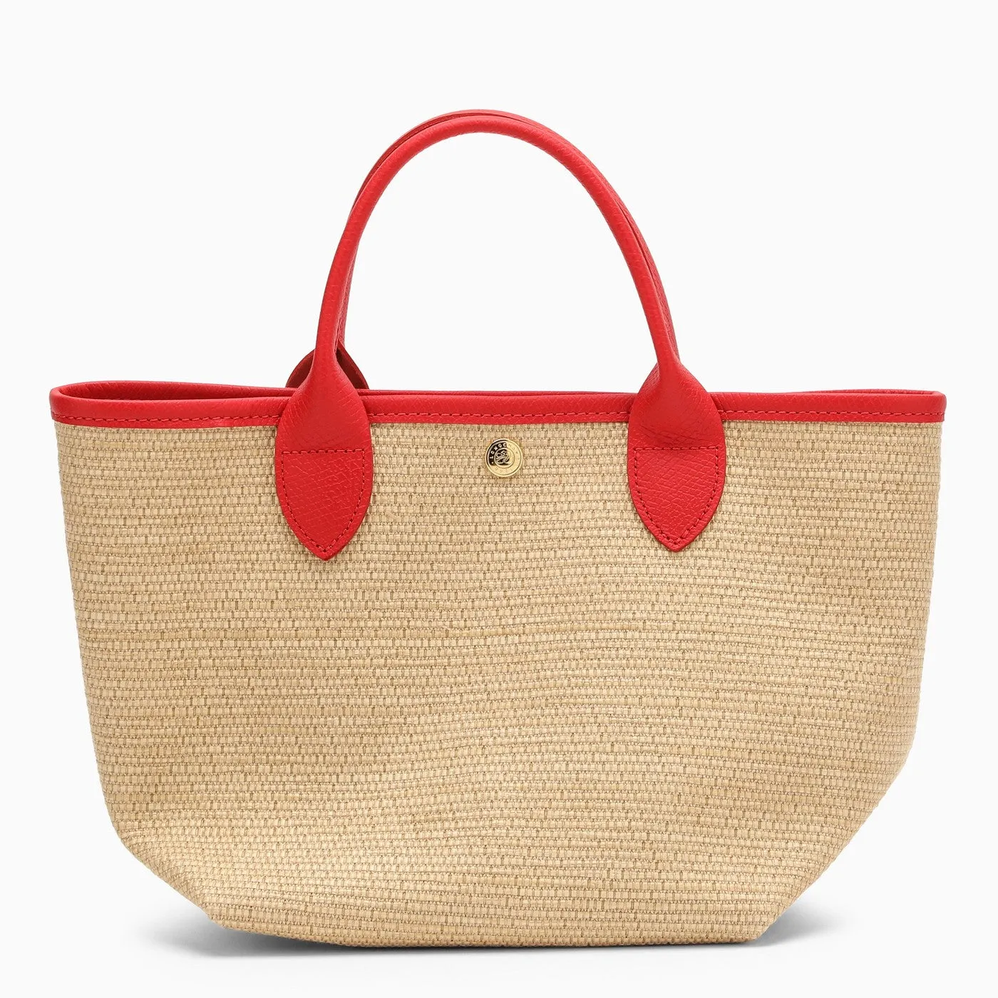 Longchamp    Longchamp Red/Beige S Le Panier Bag