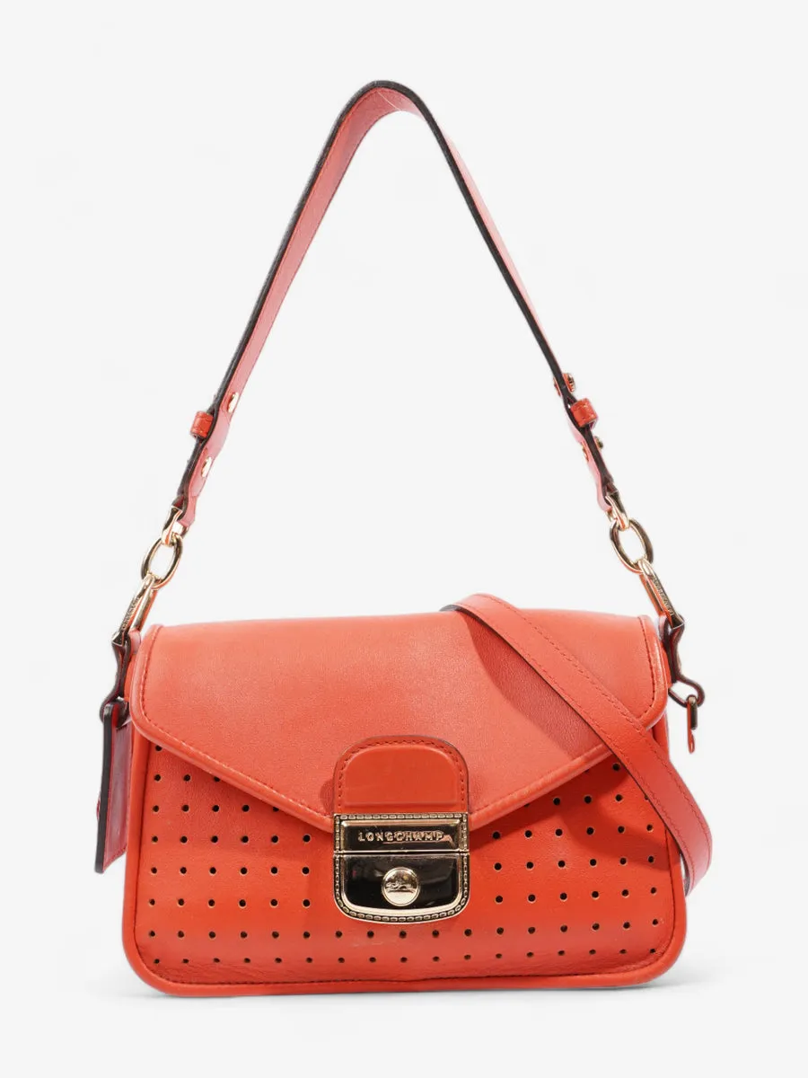 Longchamp Mademoiselle Orange Leather Small