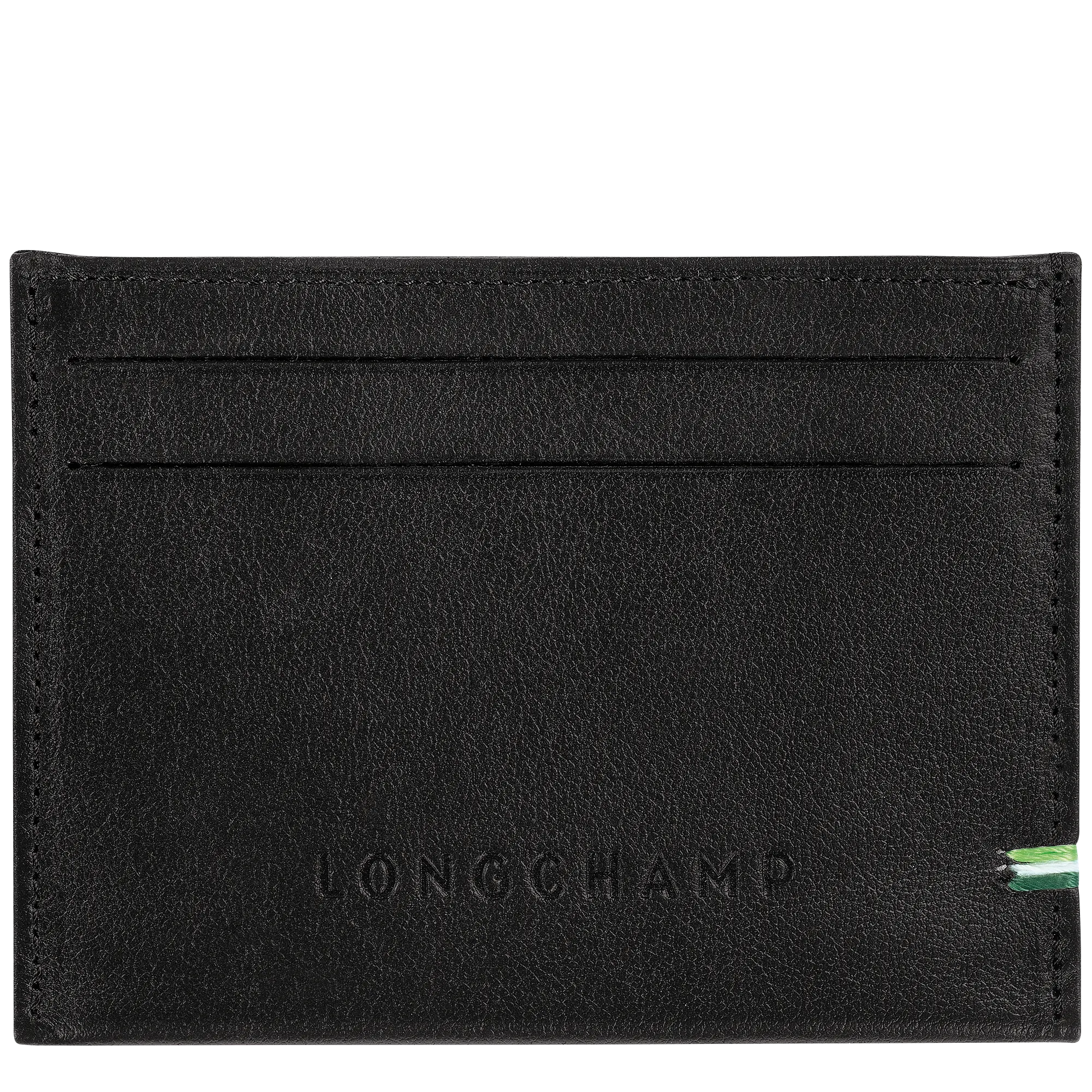 Longchamp sur Seine Card holder Black - Leather