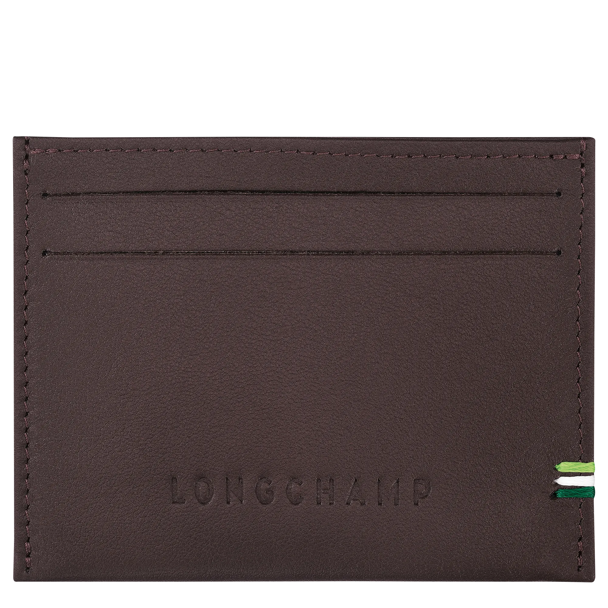 Longchamp sur Seine Card holder Mocha - Leather