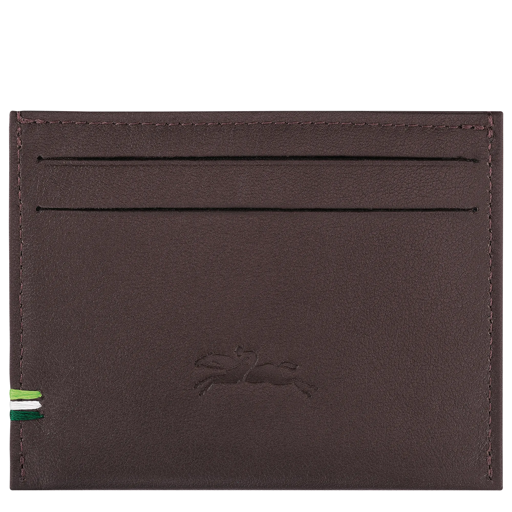 Longchamp sur Seine Card holder Mocha - Leather