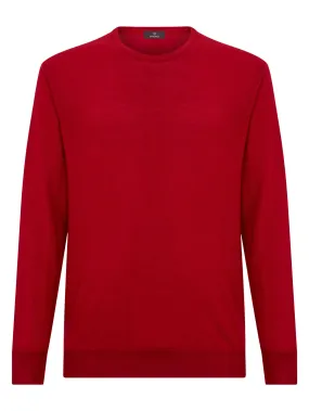 Maglia girocollo in Merino 2.0 - Tibetan Red