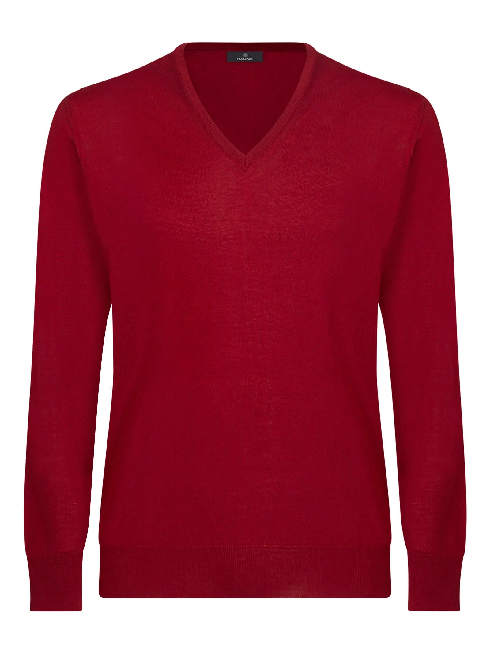 Maglia scollo a V in Merino 2.0 - Tibetan Red