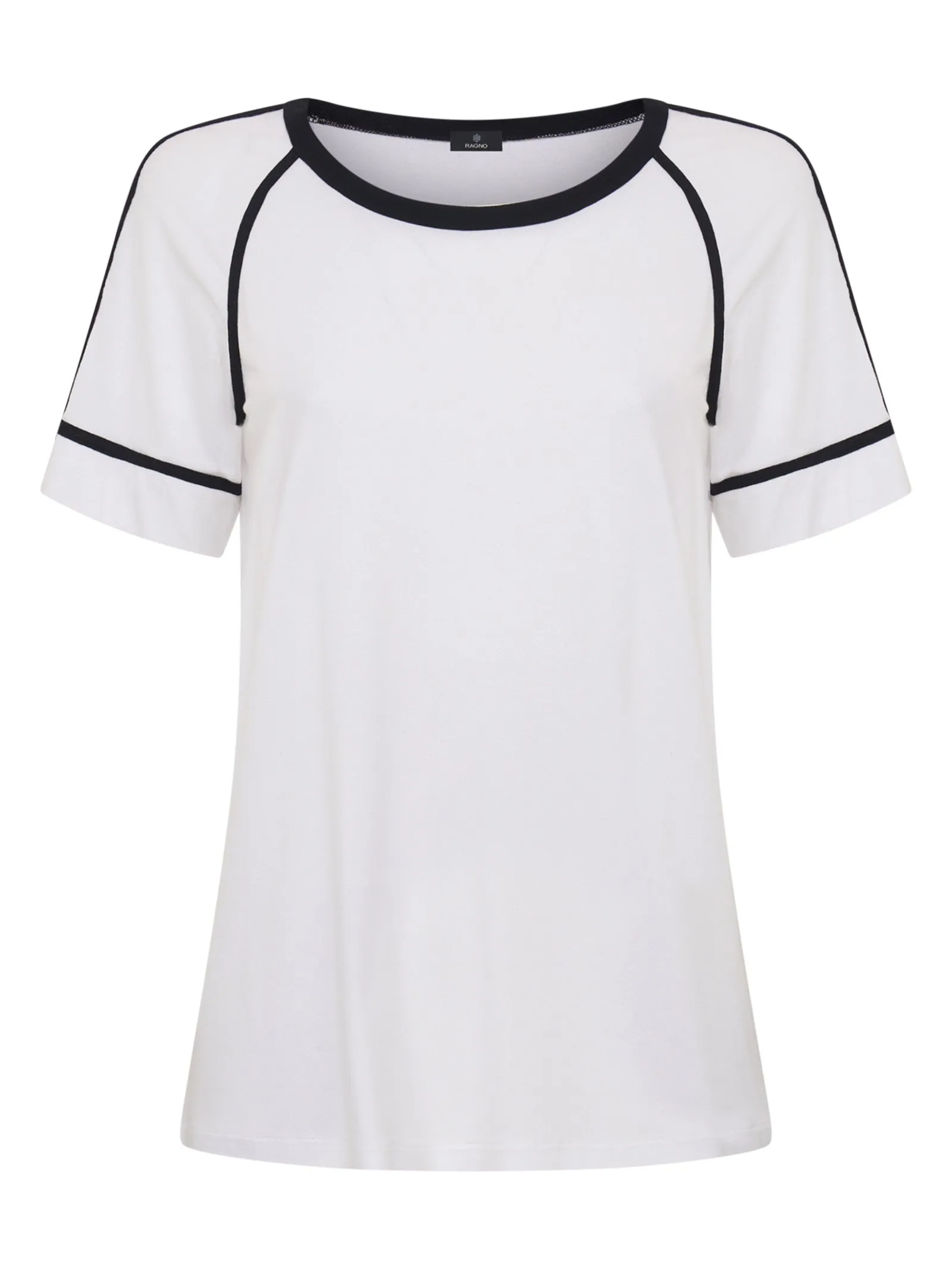 Maglietta con maniche raglan in Viscosa Crêpe - Fant.Bianco