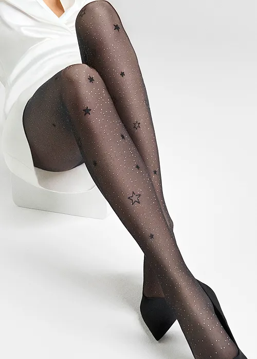 Marilyn Emmy Star Black Tights ()