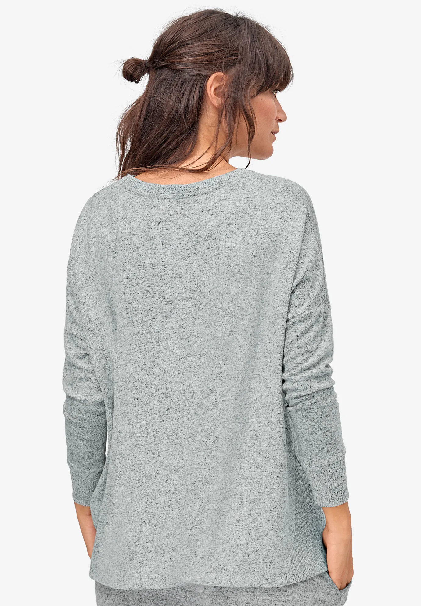 Marled Boxy Lounge Top