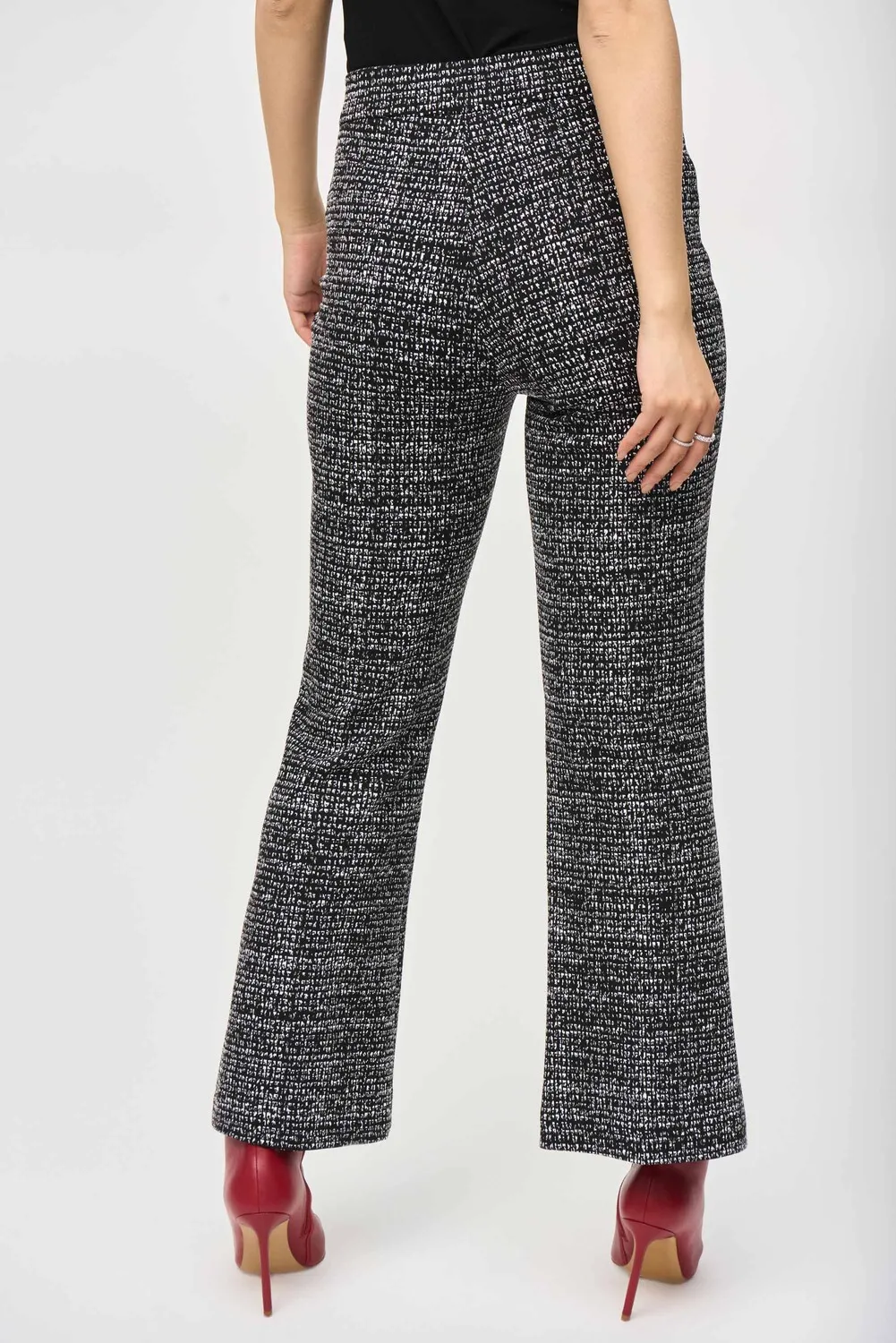 Marled Flare-fit Trousers Style 243047