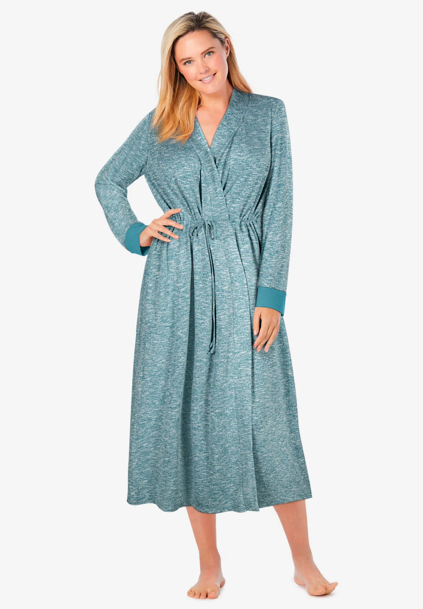 Marled Long Duster Robe 