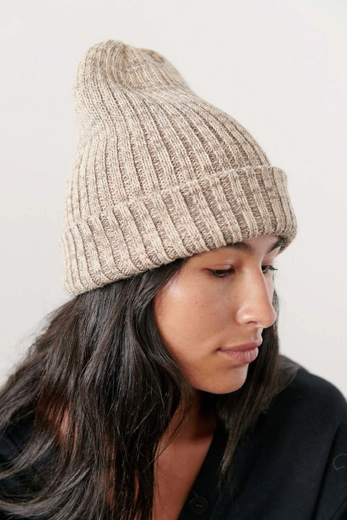 Marled Rib Hat - Sandstone