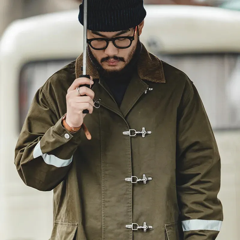 Metal Buckle Workwear Overcoat