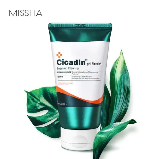 Missha Cicadin Ph Blemish Foaming Cleanser - 150ML