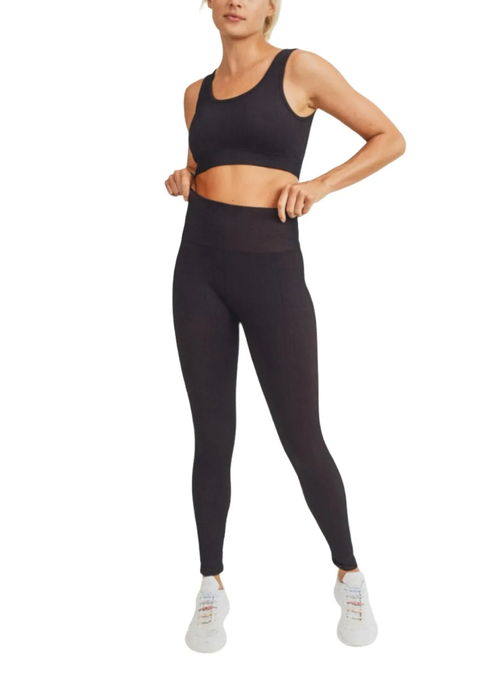 Mono B Ribbed Dry Brush Leggings APH2996