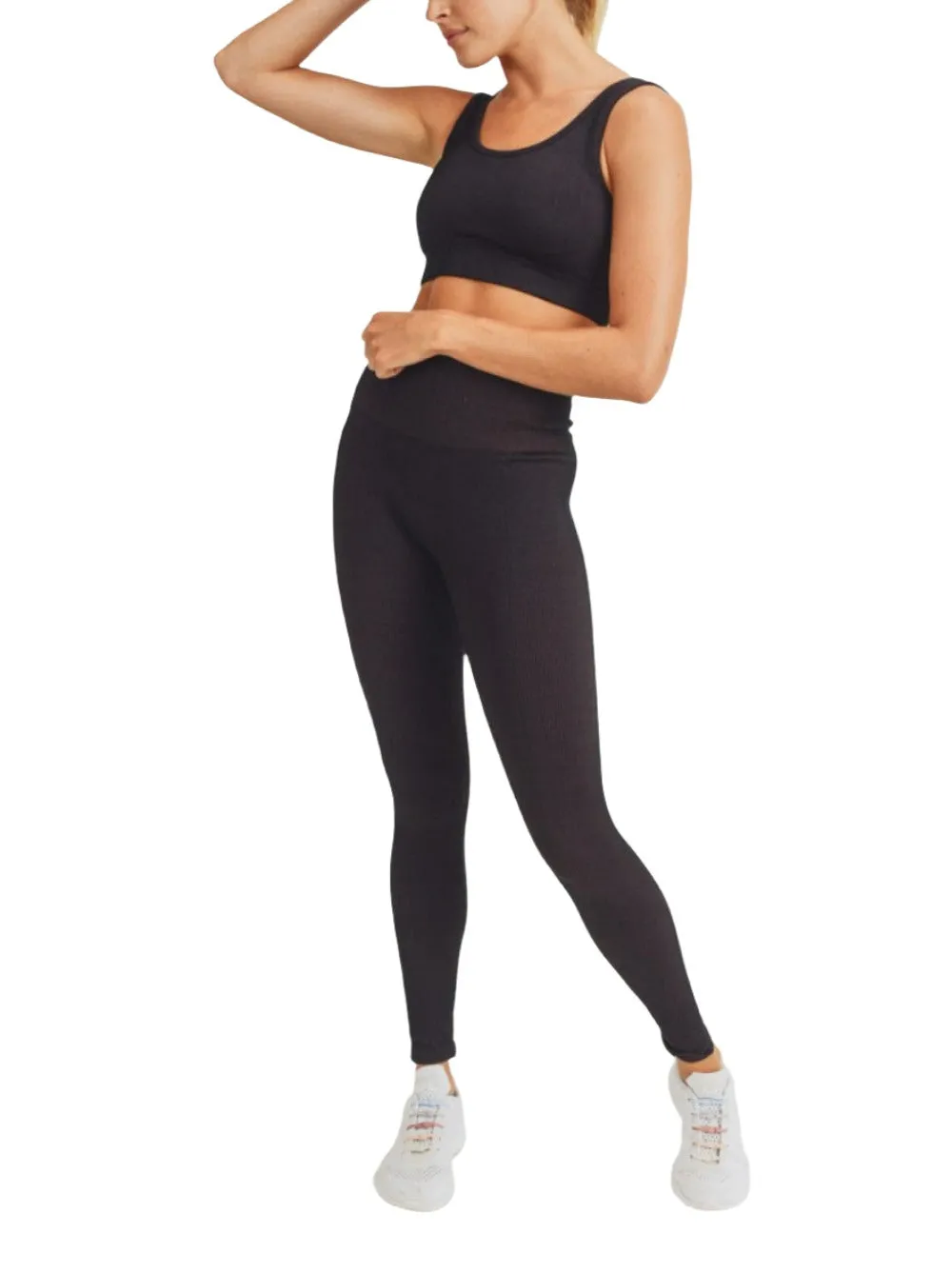 Mono B Ribbed Dry Brush Leggings APH2996