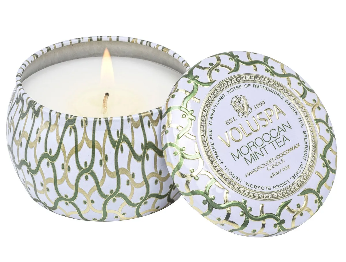 MOROCCAN MINT TEA - Mini  Tin Candle