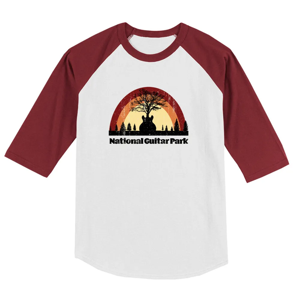 National Guitar Park Colorblock Raglan 3/4 Sleeve T-Shirt  (Men)