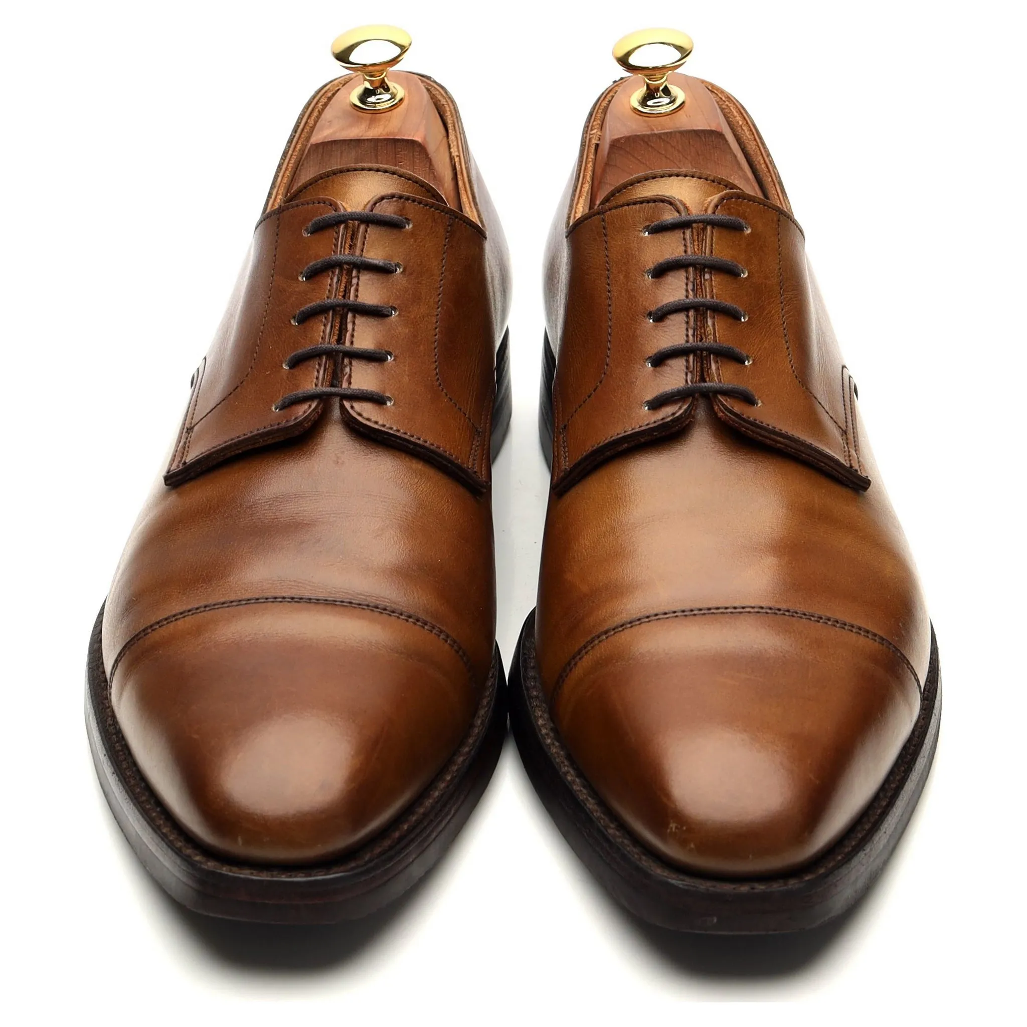 'Norwich' Brown Leather Derby UK 9.5 E