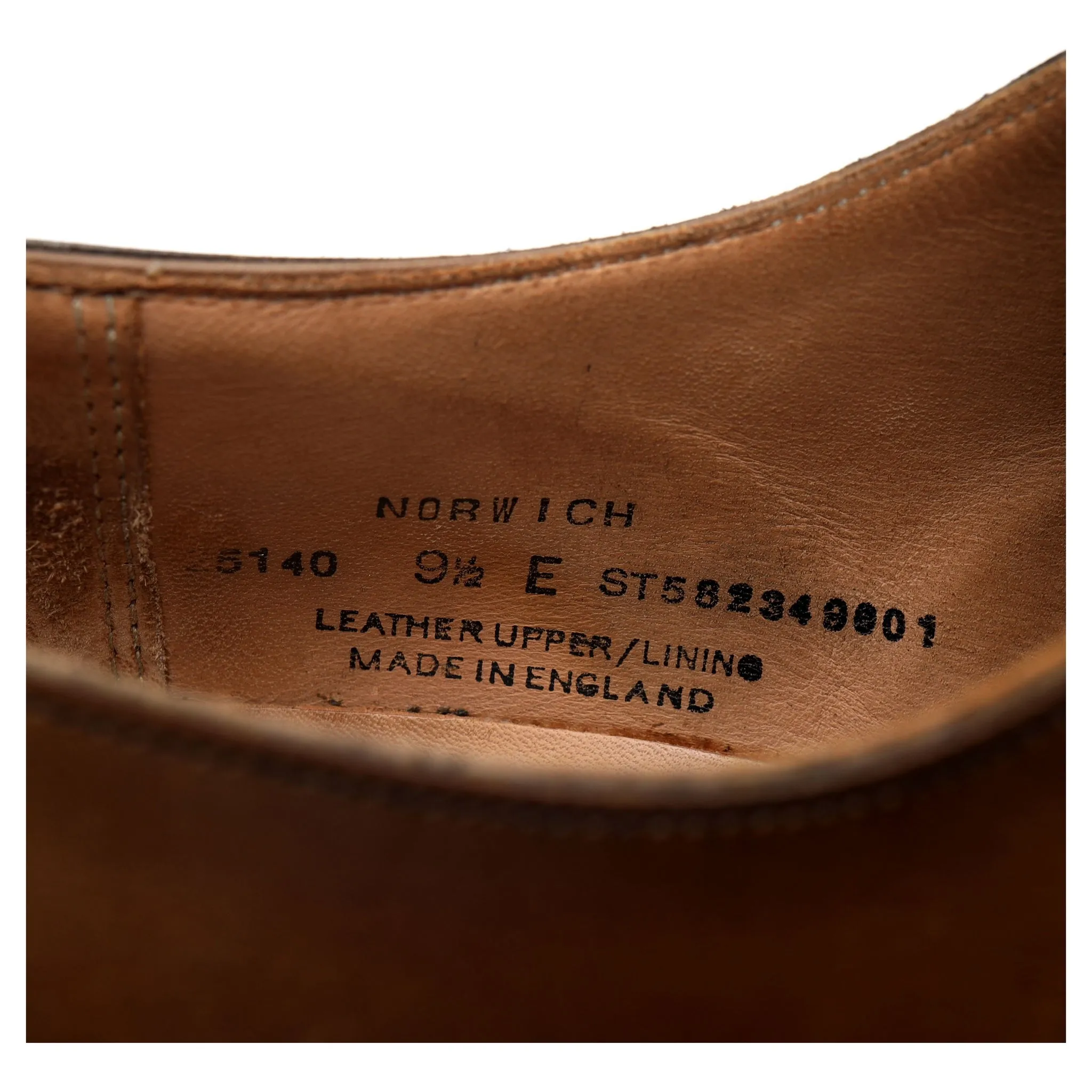 'Norwich' Brown Leather Derby UK 9.5 E