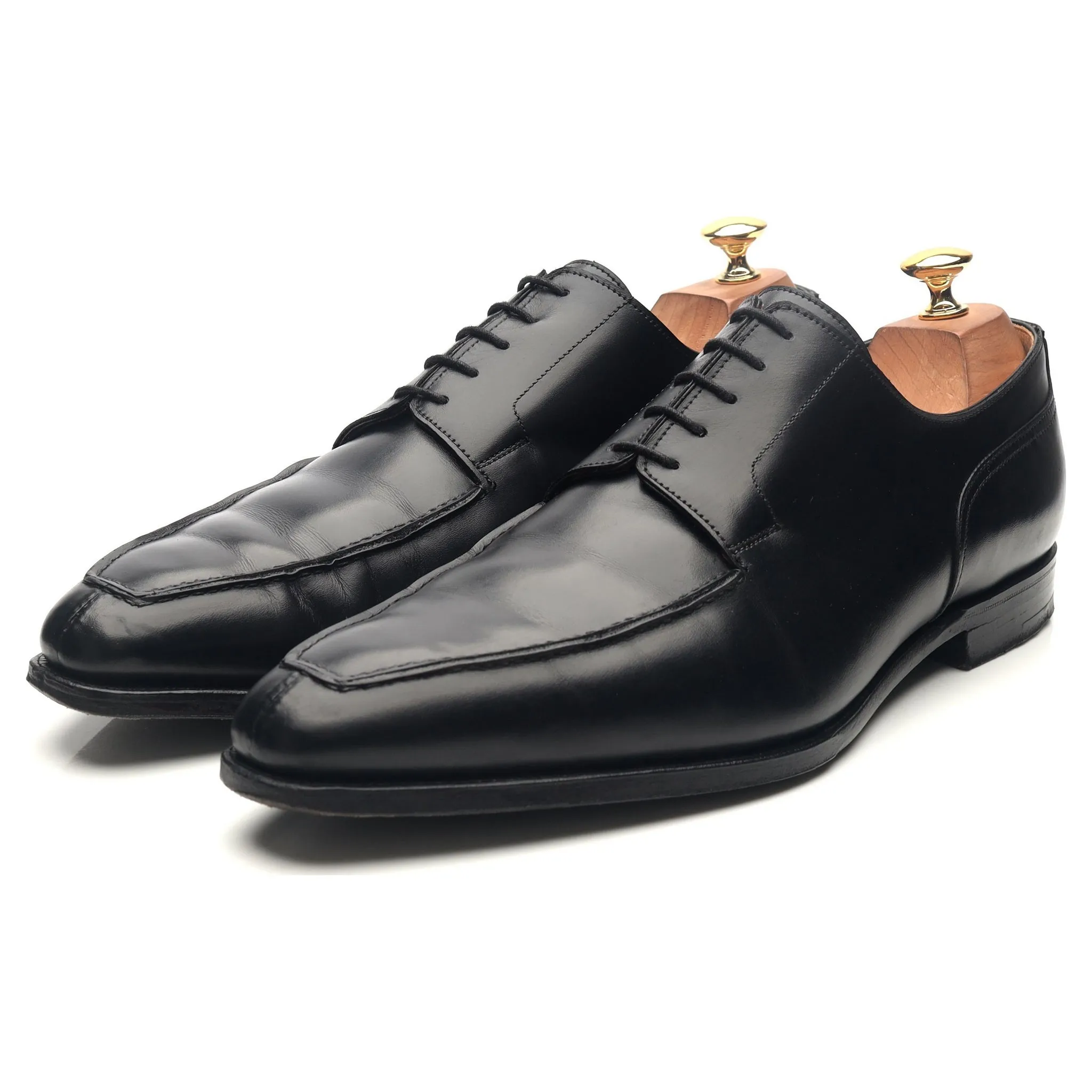 'Oliver' Black Leather Split Toe Derby UK 10.5 E