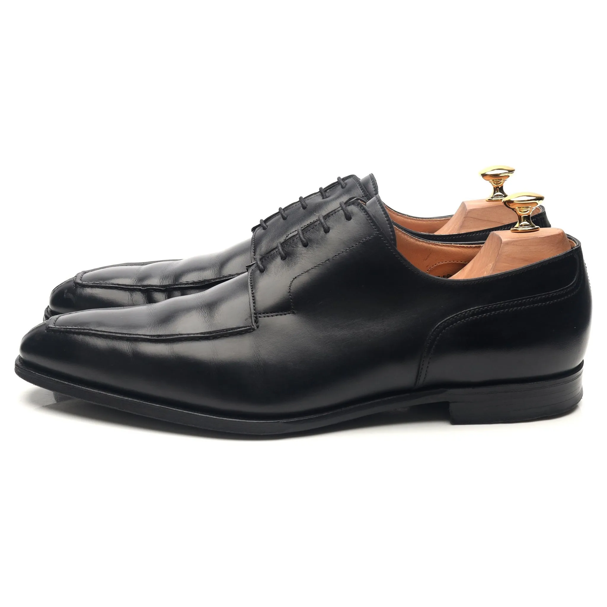 'Oliver' Black Leather Split Toe Derby UK 10.5 E