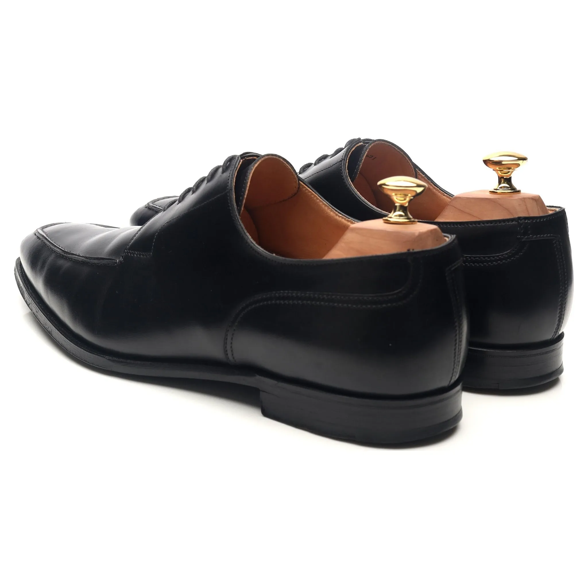 'Oliver' Black Leather Split Toe Derby UK 10.5 E