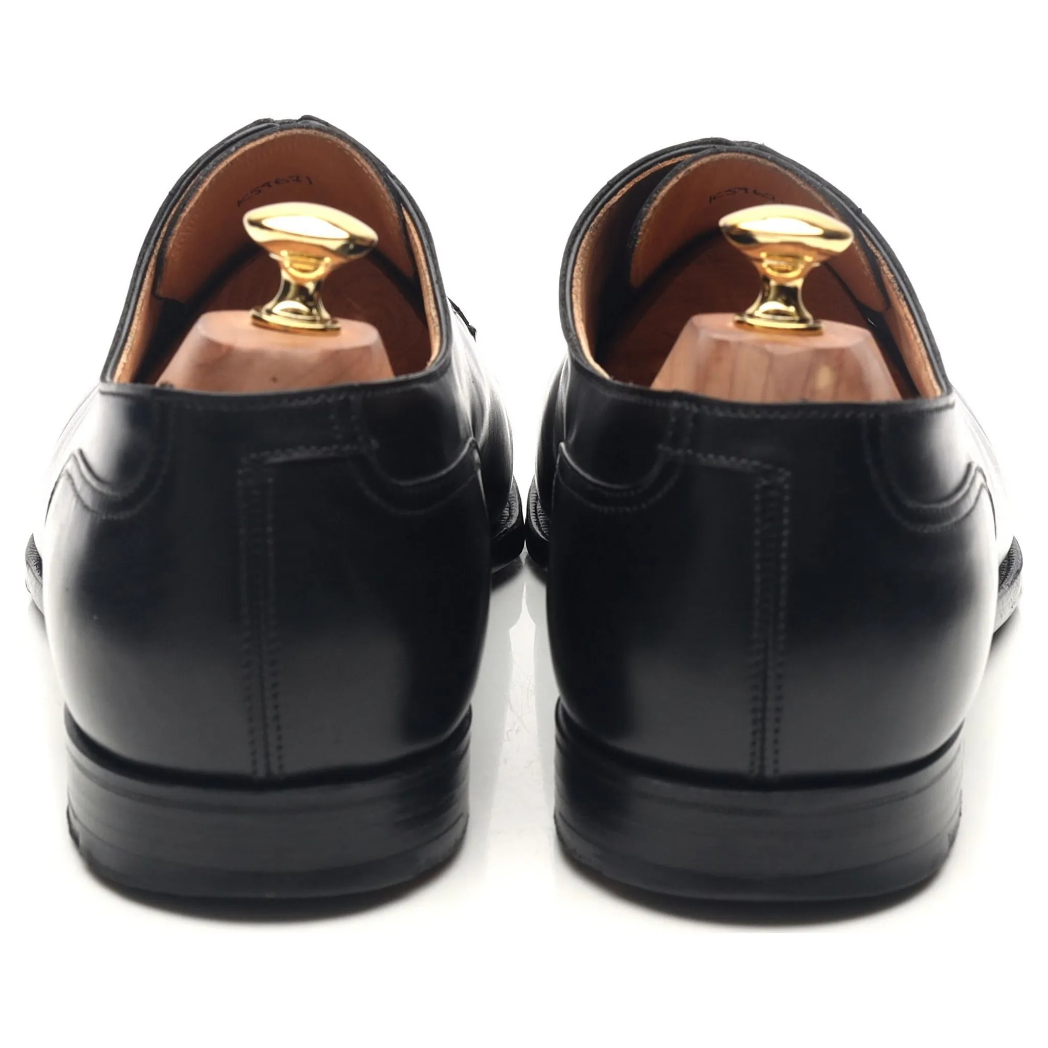 'Oliver' Black Leather Split Toe Derby UK 10.5 E