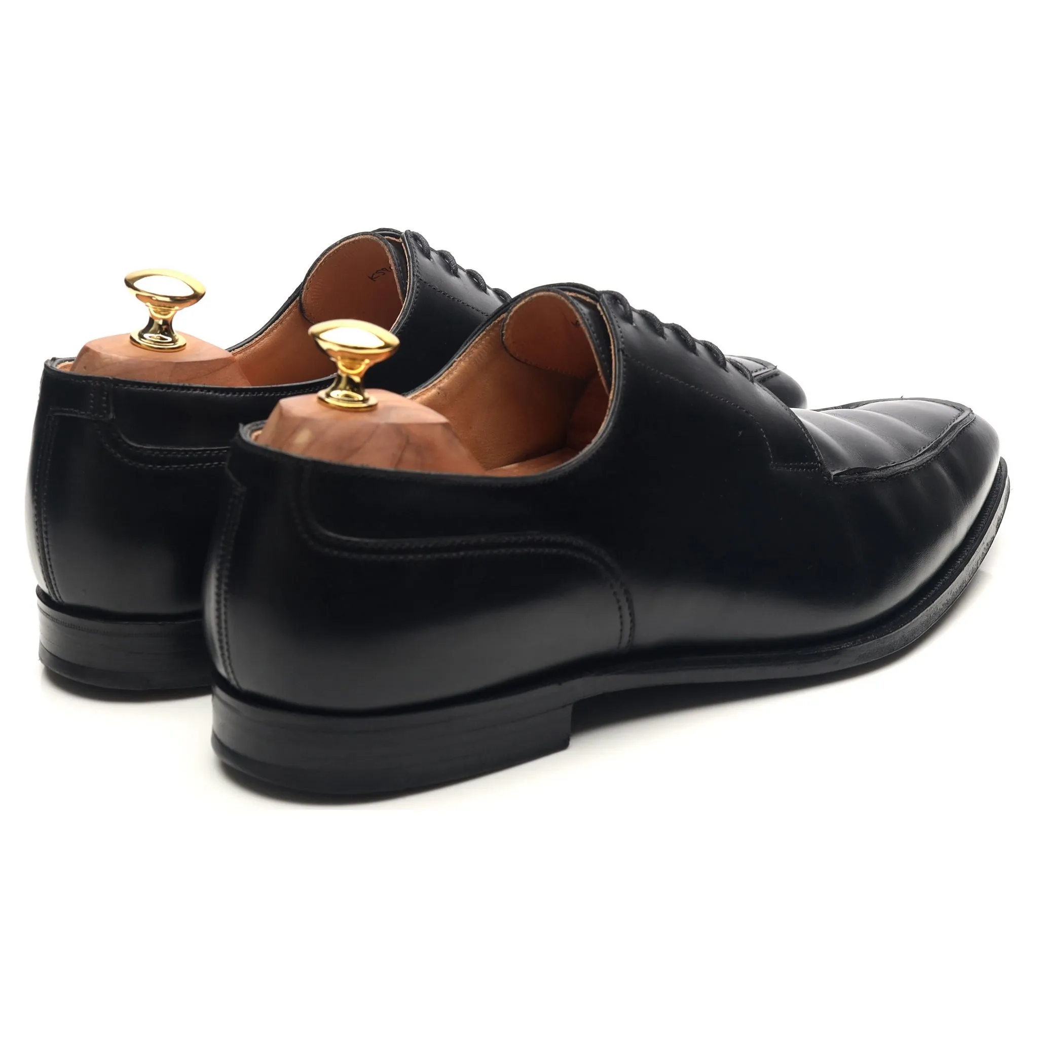 'Oliver' Black Leather Split Toe Derby UK 10.5 E