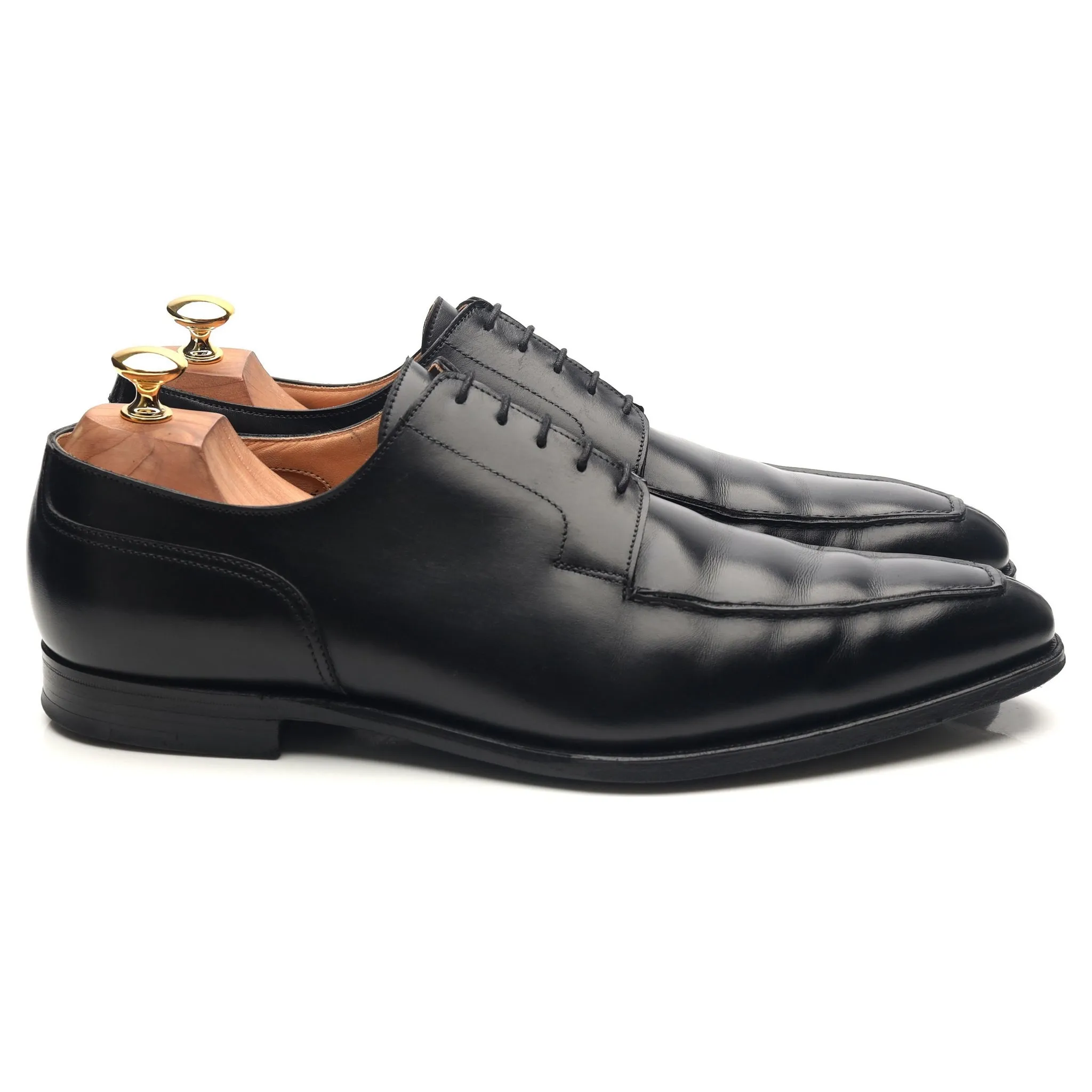 'Oliver' Black Leather Split Toe Derby UK 10.5 E