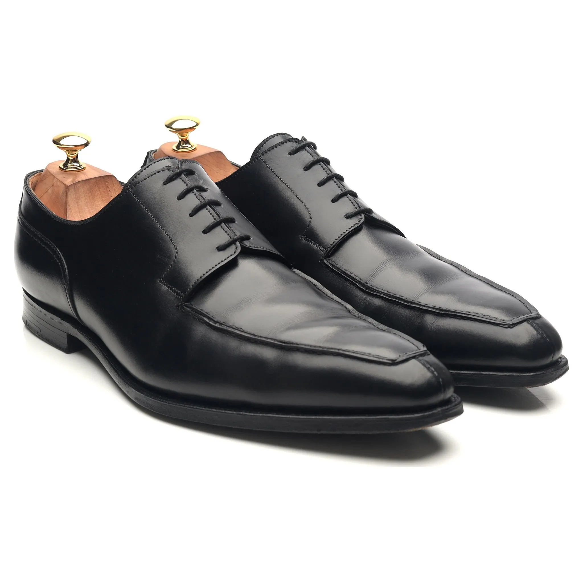 'Oliver' Black Leather Split Toe Derby UK 10.5 E