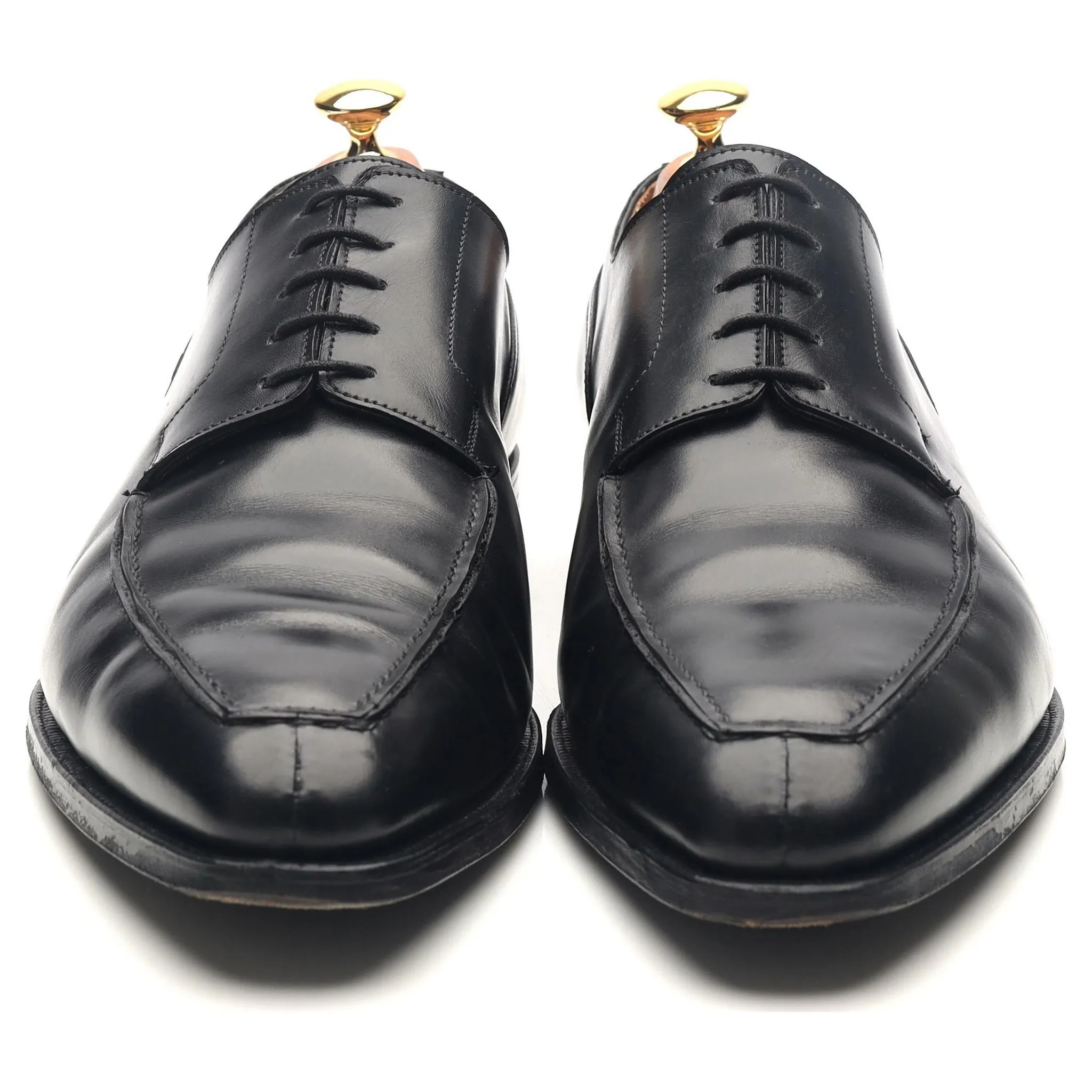 'Oliver' Black Leather Split Toe Derby UK 10.5 E