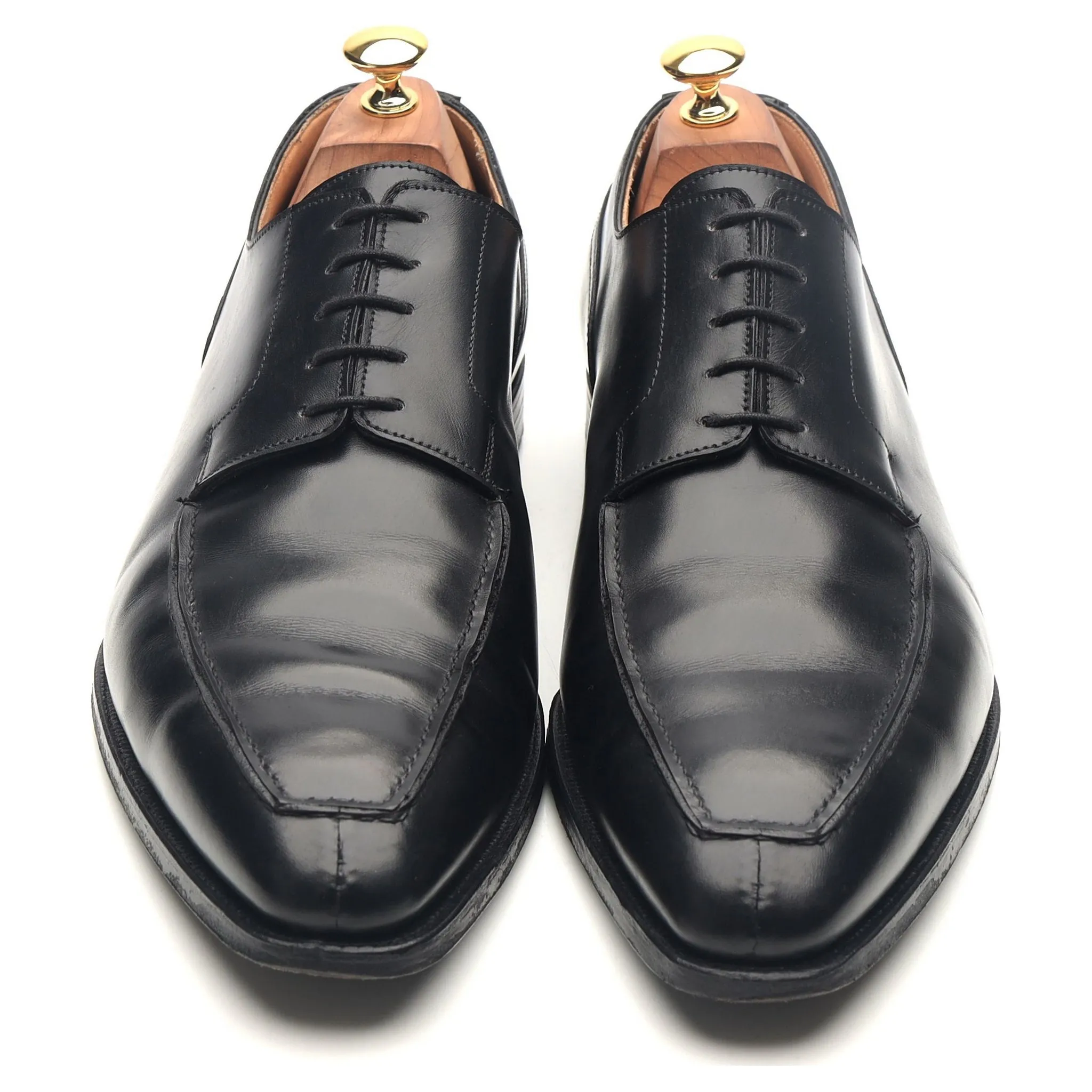 'Oliver' Black Leather Split Toe Derby UK 10.5 E