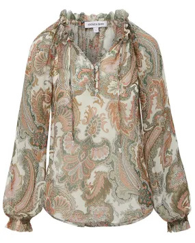 Orchid Paisley Antonette Top