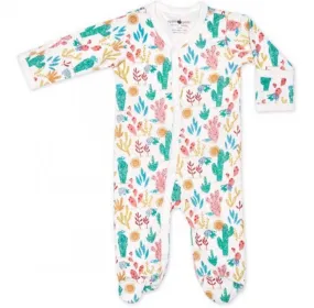 Organic Long Sleeve Footie - Desert Sunrise 6-9 Month