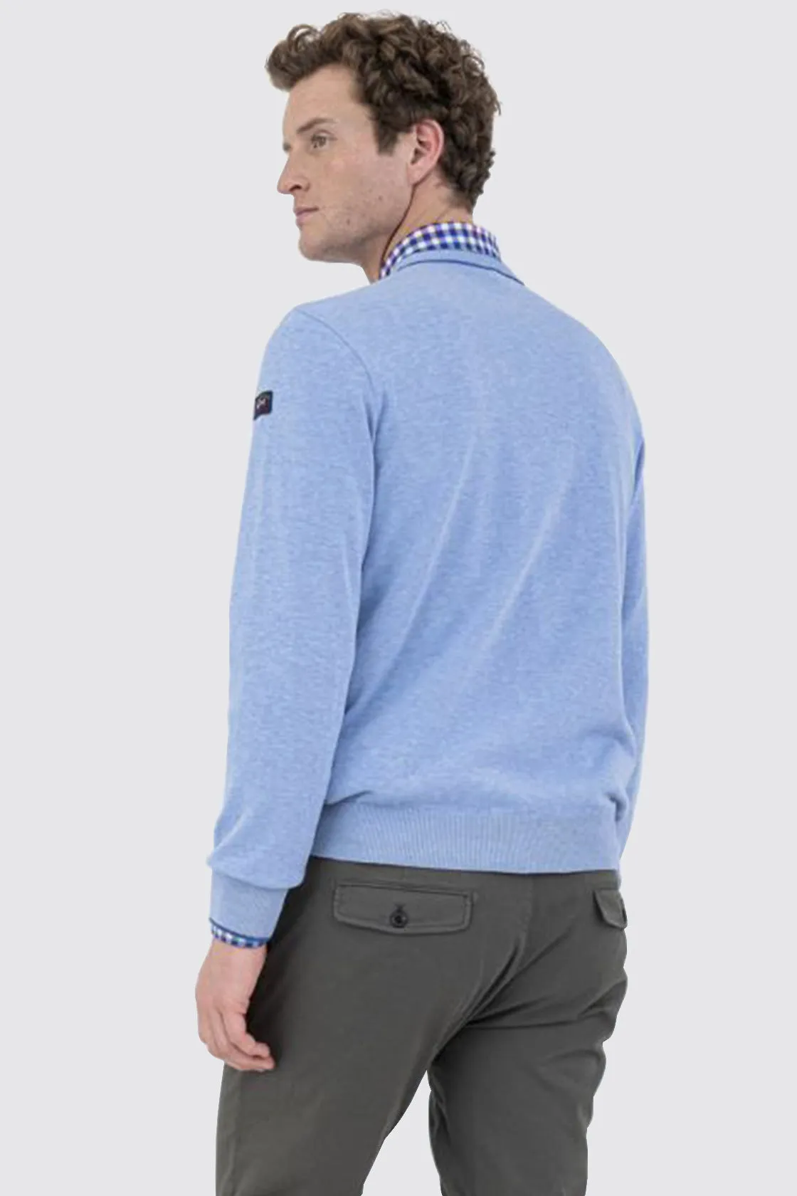 Paul & Shark Cotton Jumper Light Blue