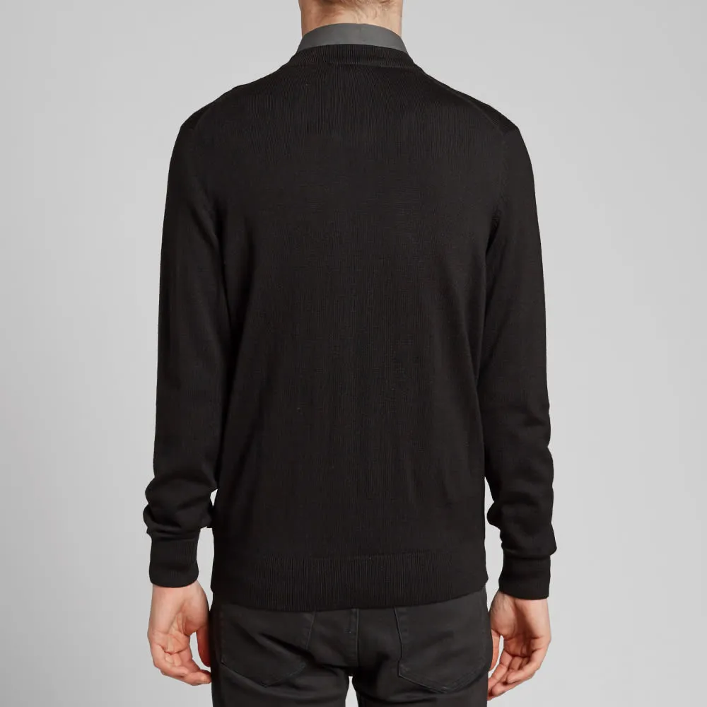 Paul Smith Merino Zip CardiganBlack